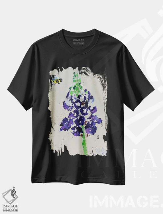 تیشرت مشکی طرح دار بلو بانت، دکور معاصر اثر ناتالی مک | immage.ir
