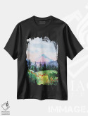 تیشرت مشکی طرح دار منظره نشویل، تزئینی اثر ناتالی مک | immage.ir