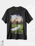 تیشرت مشکی طرح دار گرند تتون شماره ۱، مدیوم اثر ناتالی مک | فروشگاه ایماژ