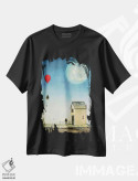 تیشرت مشکی طرح دار بازگشت ۲، هنر فاخر معاصر اثر نیل تامپسون | فروشگاه ایماژ