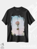 تیشرت مشکی طرح دار عزیمت، هنر فاخر معاصر اثر نیل تامپسون | فروشگاه ایماژ