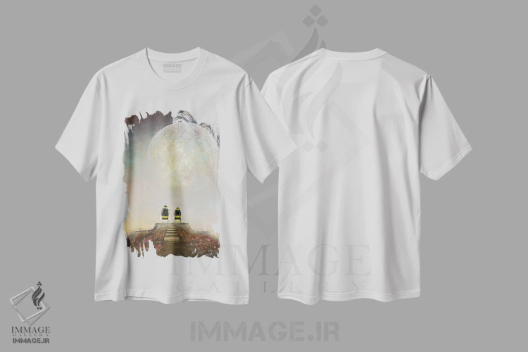 تیشرت سفید طرح دار آیا فقط یک رویا بود، هنر فاخر معاصر اثر نیل تامپسون | immage.ir