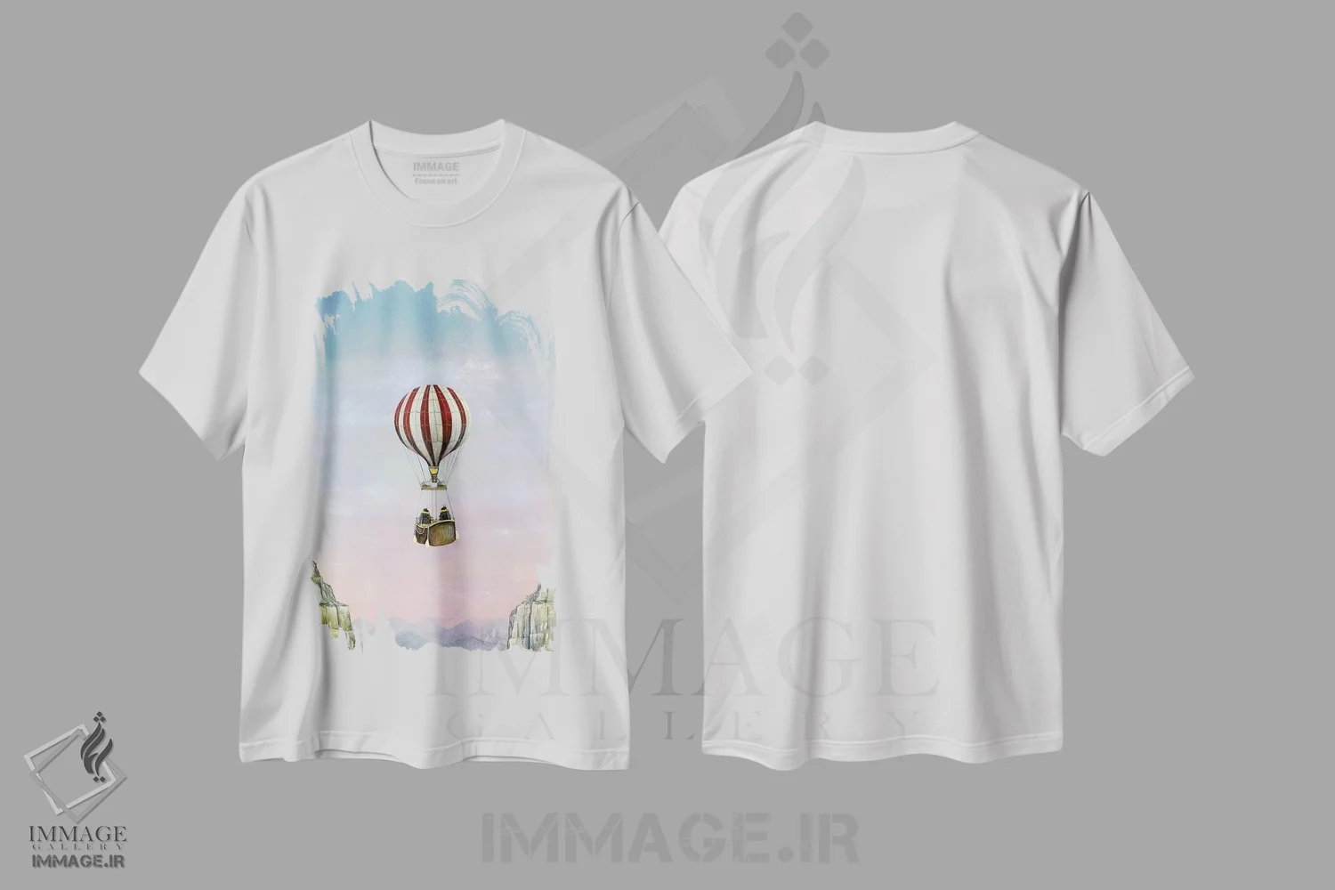 تیشرت سفید طرح دار عزیمت، هنر فاخر معاصر اثر نیل تامپسون | immage.ir