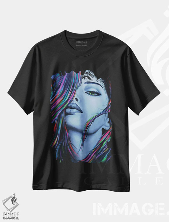 تیشرت مشکی طرح دار ام آی ای، دکوراسیون جایگزین اثر ناتمیر لورا | immage.ir
