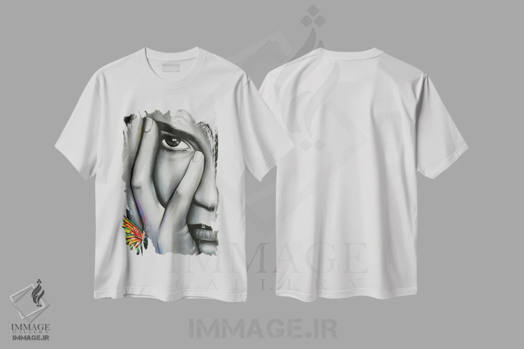 تیشرت سفید طرح دار سپیا، دکوراسیون جایگزین اثر ناتمیر لورا | immage.ir