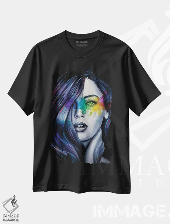 تیشرت مشکی طرح دار ۵۶، دکور معاصر اثر ناتمیر لورا | immage.ir