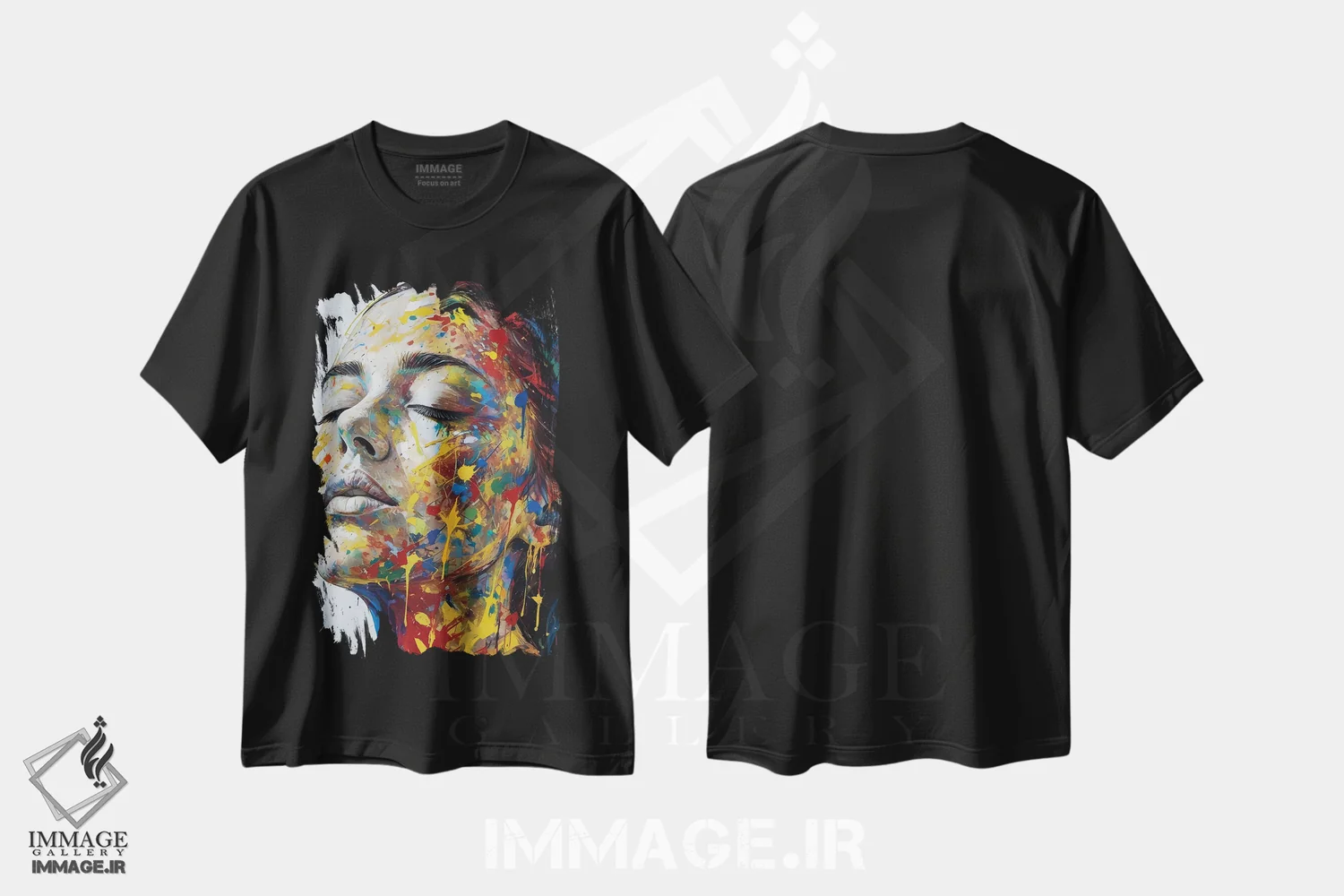 تیشرت مشکی طرح دار دورا، دکور معاصر اثر ناتمیر لورا | immage.ir