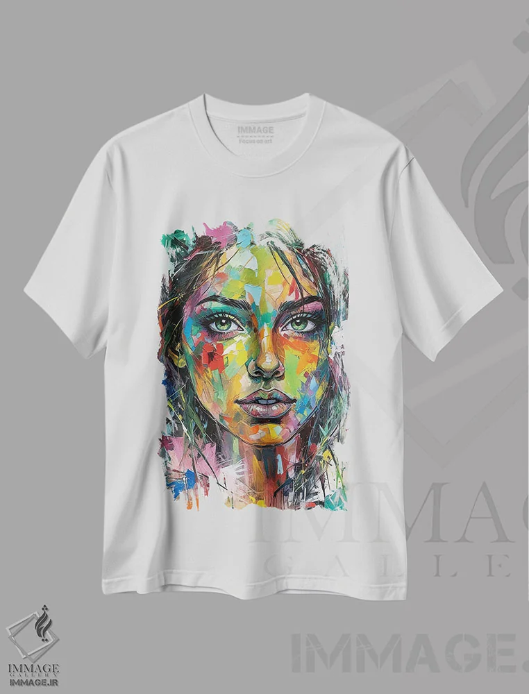 تیشرت سفید طرح دار ایکس-دورا، دکور معاصر اثر ناتمیر لورا | immage.ir