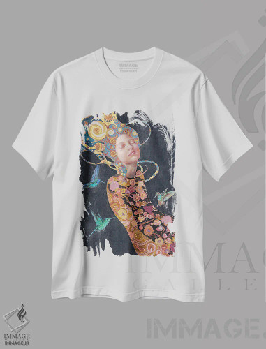 تیشرت سفید طرح دار آنتیس، هنر فاخر معاصر اثر نیکولاس تاور | فروشگاه ایماژ