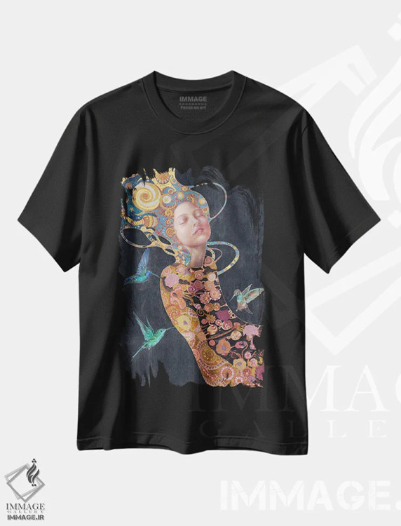 تیشرت مشکی طرح دار آنتیس، هنر فاخر معاصر اثر نیکولاس تاور | immage.ir