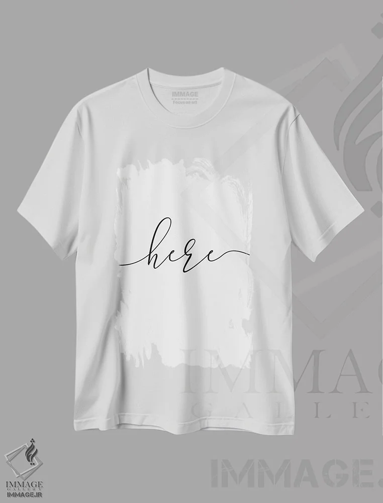 تیشرت سفید طرح دار عشق اینجا زندگی می کند سوم، تزئینی اثر نووو پرینتس | immage.ir