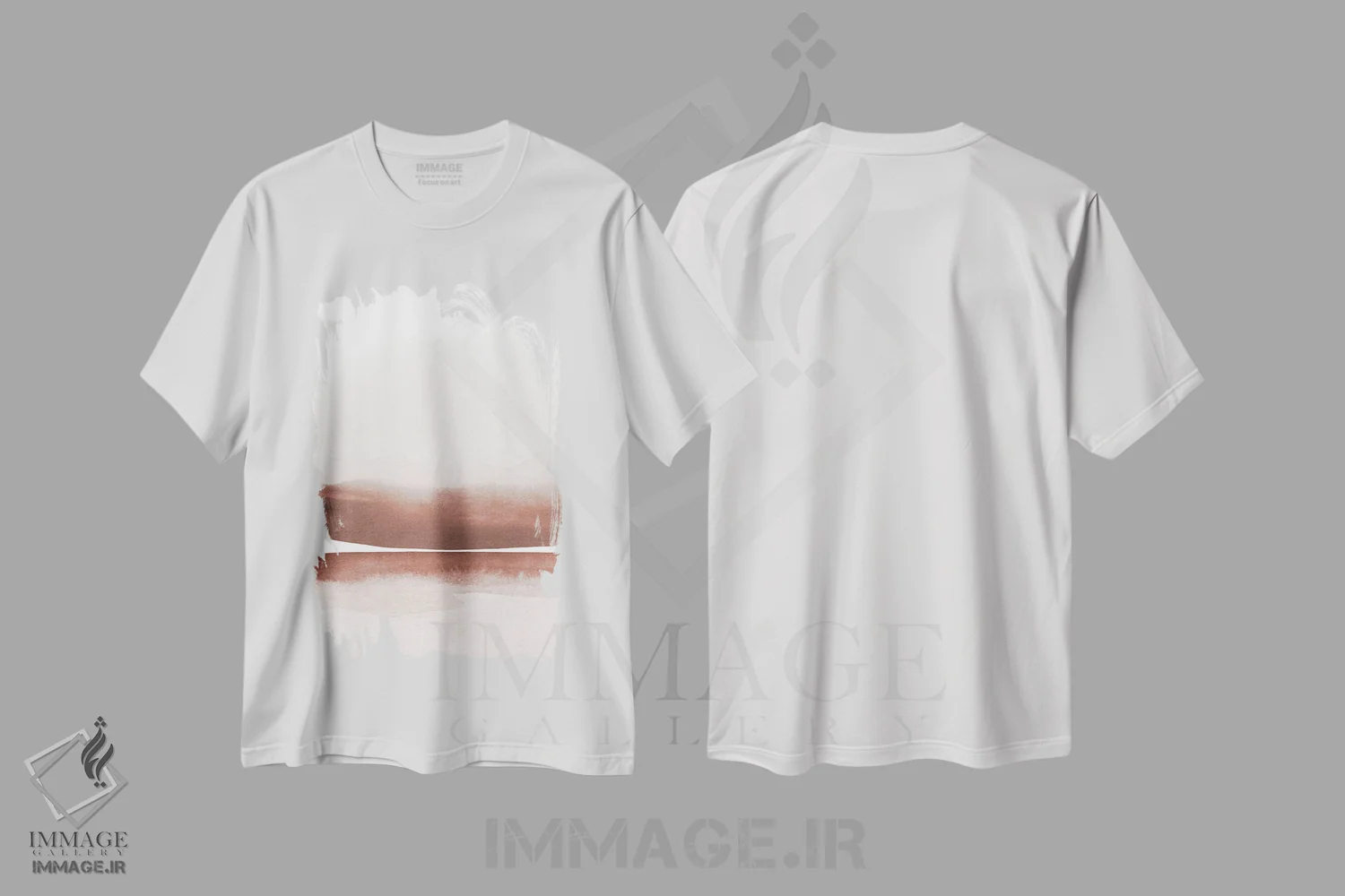 تیشرت سفید طرح دار منظره آبرنگی شماره ۱۸ بخش ۱ از ۲ اثر نووو پرینتس | immage.ir