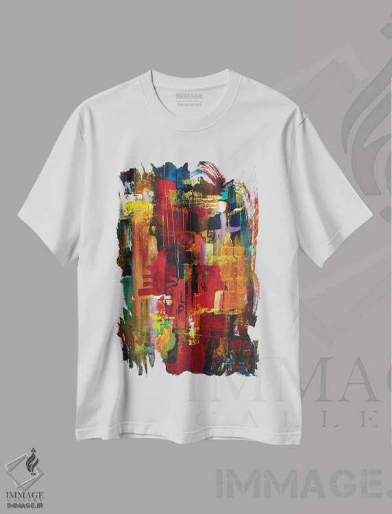 تیشرت سفید طرح دار بالماسکه ۲ اثر نوویک | immage.ir