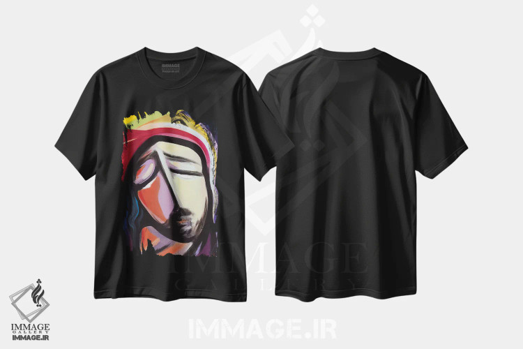 تیشرت مشکی طرح دار درد، هنر فاخر معاصر اثر نوویک | immage.ir