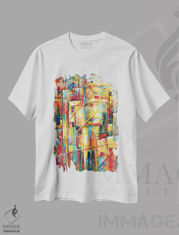تیشرت سفید طرح دار نمادهای پنهان اثر نوویک | فروشگاه ایماژ