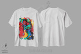 تیشرت سفید طرح دار آدرنالین اثر نوویک | فروشگاه ایماژ