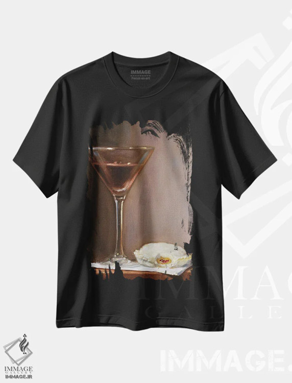 تیشرت مشکی طرح دار اسپرسو مارتینی آنکراستبل، دکور معاصر اثر نوا وریر | immage.ir