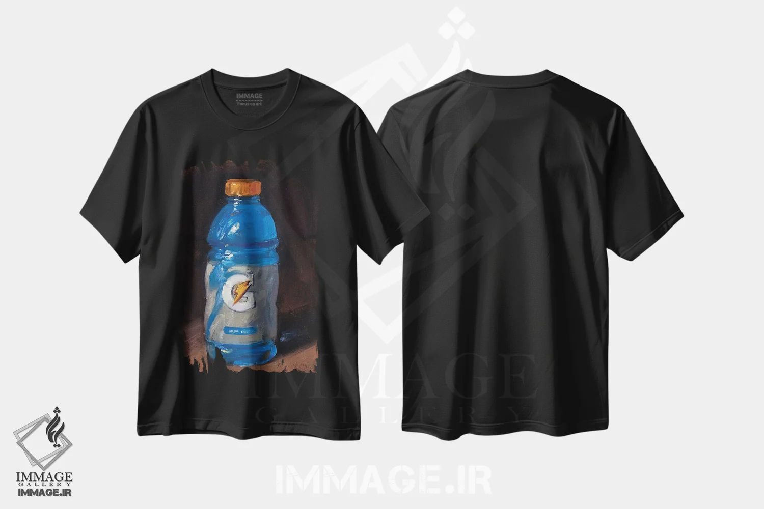 تیشرت مشکی طرح دار گیتورید، دکور معاصر اثر نوا وریر | immage.ir