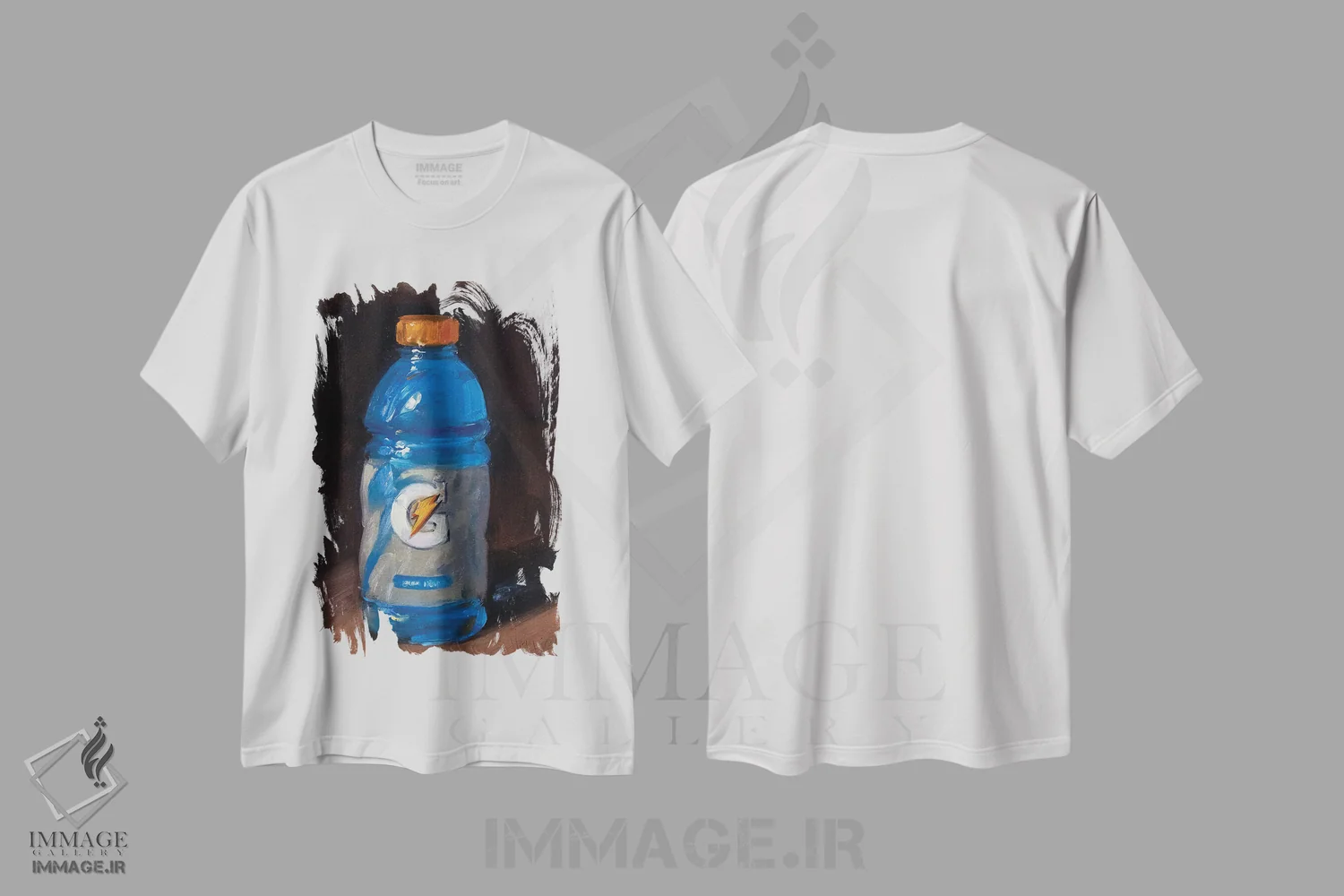 تیشرت سفید طرح دار گیتورید، دکور معاصر اثر نوا وریر | فروشگاه ایماژ