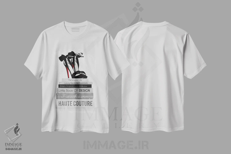 تیشرت سفید طرح دار فشن یستا می خواند III، هنر تزئینی سیاه و سفید اثر ناتاشا وسکوت | فروشگاه ایماژ