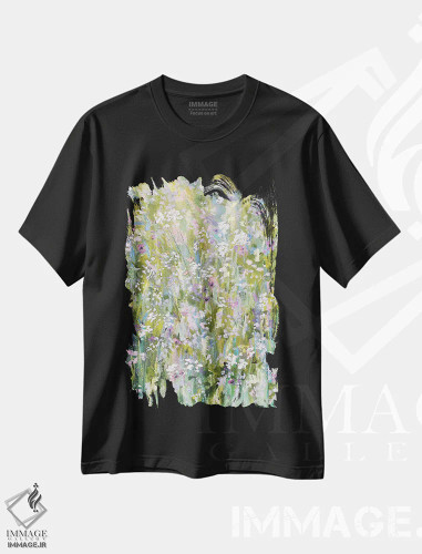 تیشرت مشکی طرح دار تابستان ۳، دکور معاصر اثر نیکی ویلر | فروشگاه ایماژ