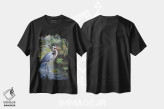 تیشرت مشکی طرح دار ماهیگیر تنها، هنر فاخر معاصر اثر جان سیری-لستر | فروشگاه ایماژ