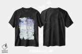 تیشرت مشکی طرح دار روح شمال، هنر فاخر معاصر اثر جان سیری-لستر | immage.ir