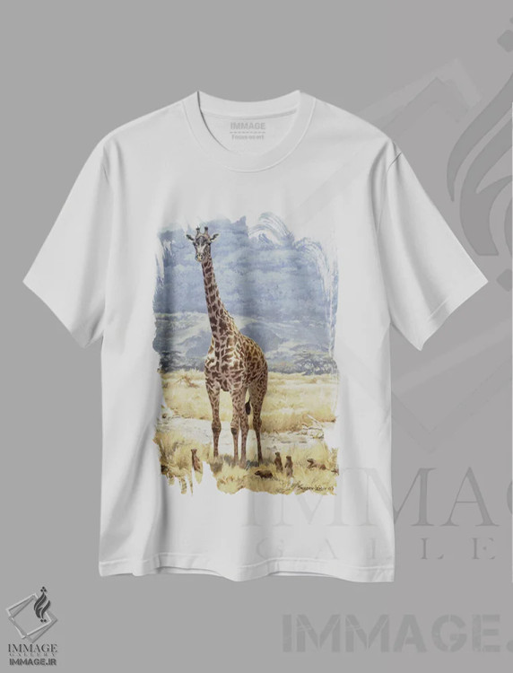 تیشرت سفید طرح دار افراط ها، هنر فاخر معاصر اثر جان سیری-لستر | immage.ir