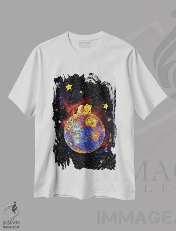 تیشرت سفید طرح دار رویای وینی، هنر دیجیتال اثر بنی آرت | فروشگاه ایماژ