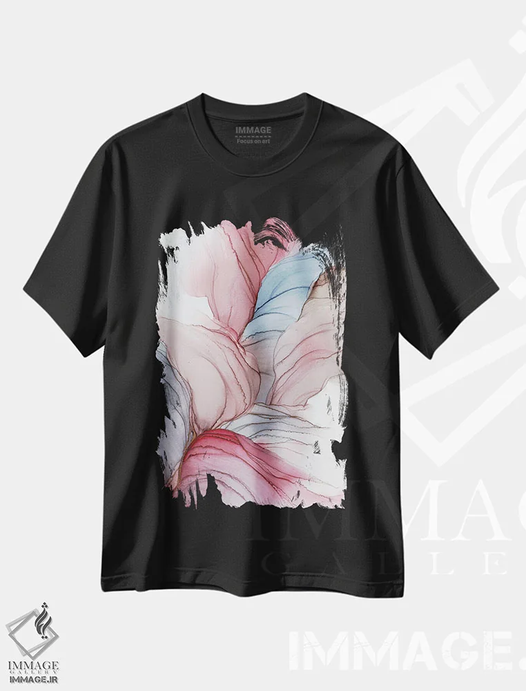 تیشرت مشکی طرح دار الهام بخش IV اثر استودیو هنری مونه و مانه | فروشگاه ایماژ