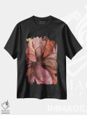 تیشرت مشکی طرح دار گل زنجبیلی II اثر استودیو هنری مونه و مانه | فروشگاه ایماژ
