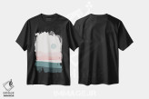 تیشرت مشکی طرح دار منظره انتزاعی III، آبستره اثر استودیوی هنر قدیم | فروشگاه ایماژ