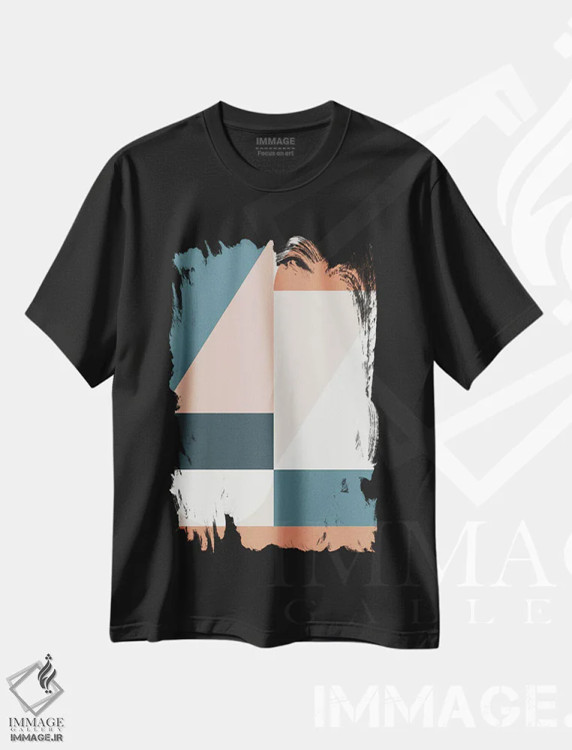 تیشرت مشکی طرح دار آمفی تئاتر طبیعی I اثر استودیوی هنر قدیم | immage.ir