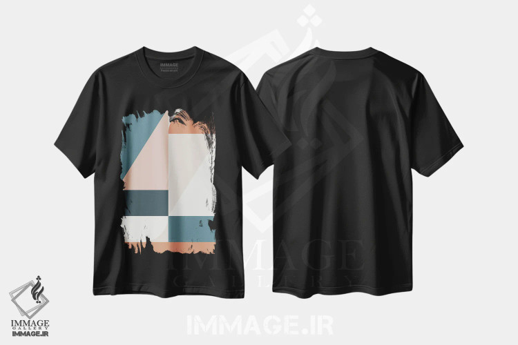 تیشرت مشکی طرح دار آمفی تئاتر طبیعی I اثر استودیوی هنر قدیم | immage.ir