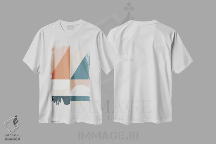 تیشرت سفید طرح دار آمفی تئاتر طبیعی II اثر استودیوی هنر قدیم | فروشگاه ایماژ