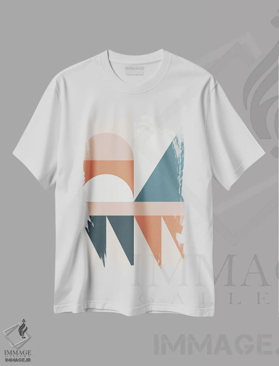 تیشرت سفید طرح دار آمفی تئاتر طبیعی III اثر استودیوی هنر قدیم | immage.ir
