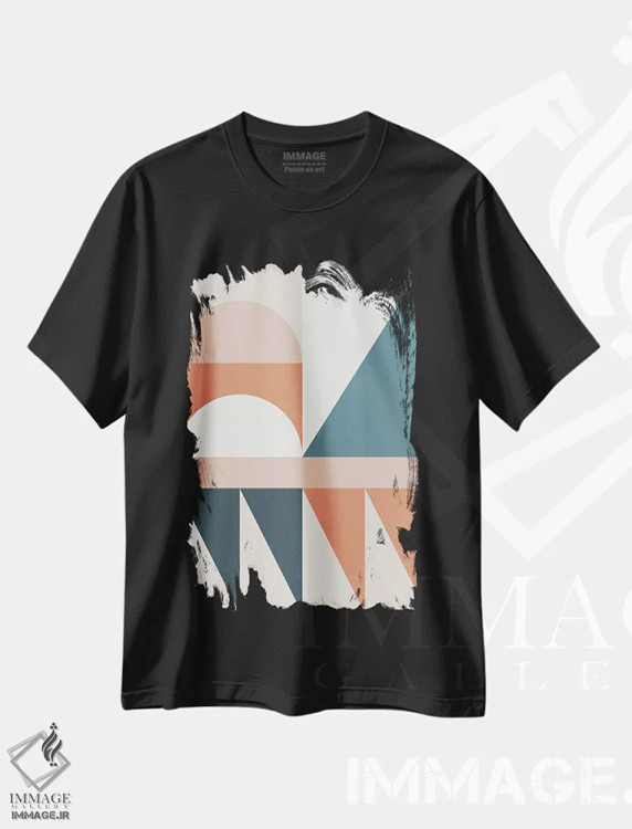 تیشرت مشکی طرح دار آمفی تئاتر طبیعی III اثر استودیوی هنر قدیم | فروشگاه ایماژ