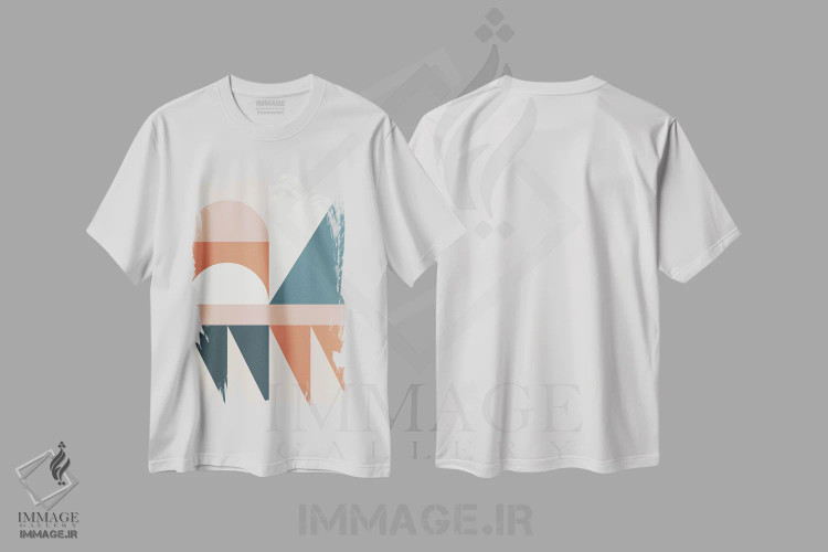 تیشرت سفید طرح دار آمفی تئاتر طبیعی III اثر استودیوی هنر قدیم | immage.ir