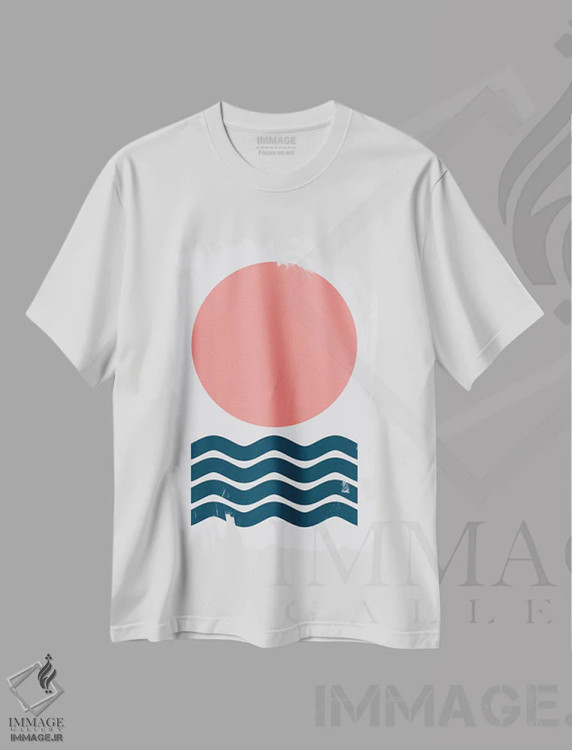 تیشرت سفید طرح دار فرم IX اثر استودیوی هنر قدیم | فروشگاه ایماژ