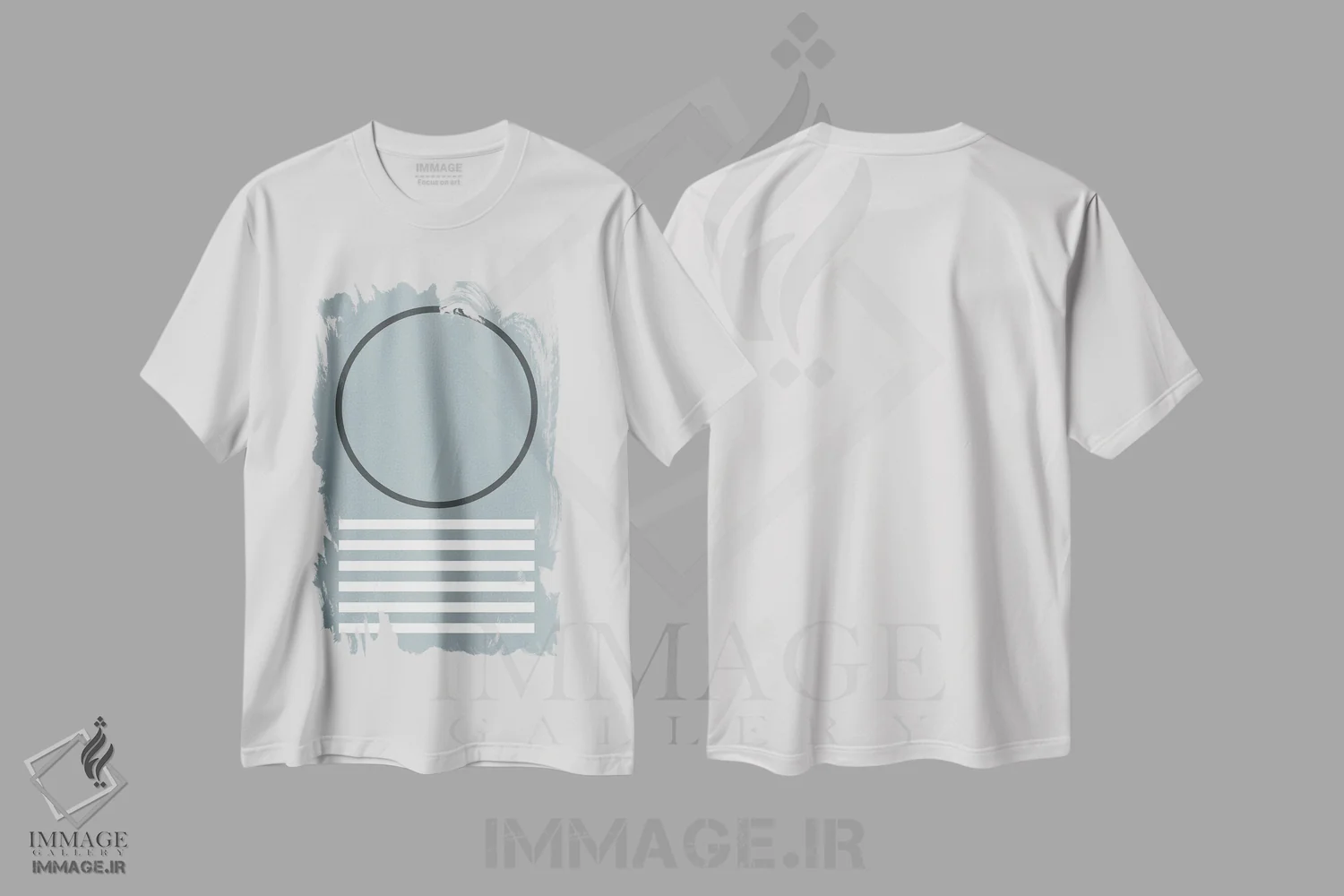 تیشرت سفید طرح دار فرم X اثر استودیوی هنر قدیم | immage.ir