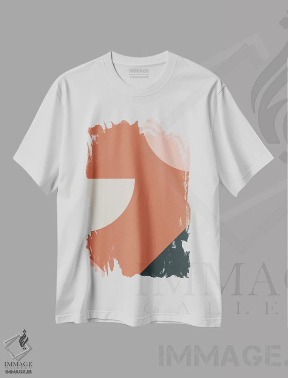 تیشرت سفید طرح دار مدار شماره ۳ اثر استودیوی هنر قدیم | immage.ir