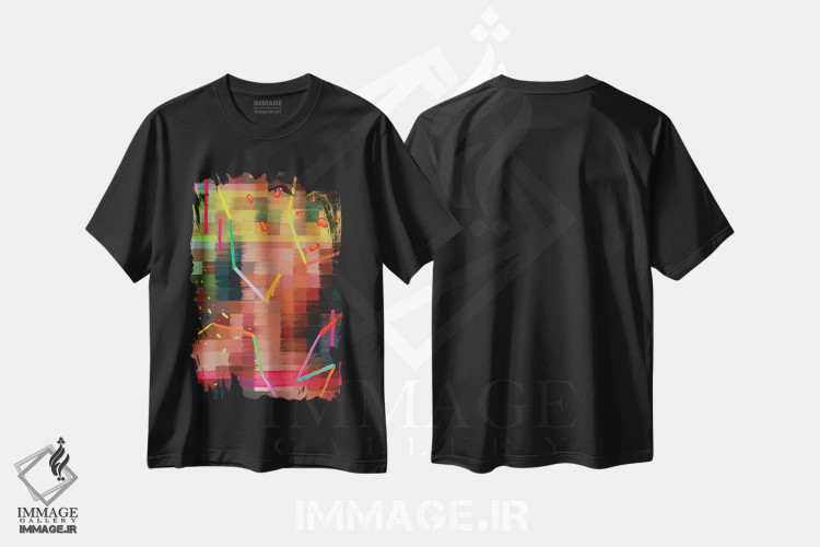 تیشرت مشکی طرح دار شبح اثر الکساندر بالبیشف | immage.ir