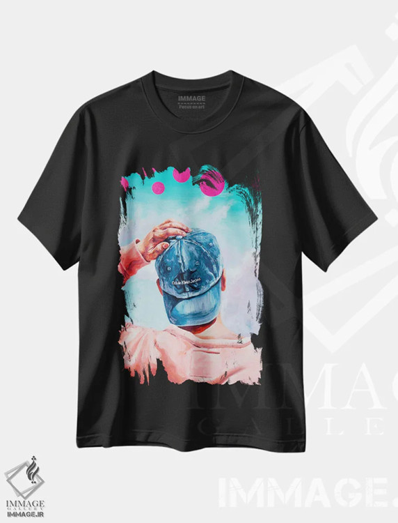 تیشرت مشکی طرح دار دایره ها در آسمان، باربیکور اثر الکساندر بالبیشف | immage.ir