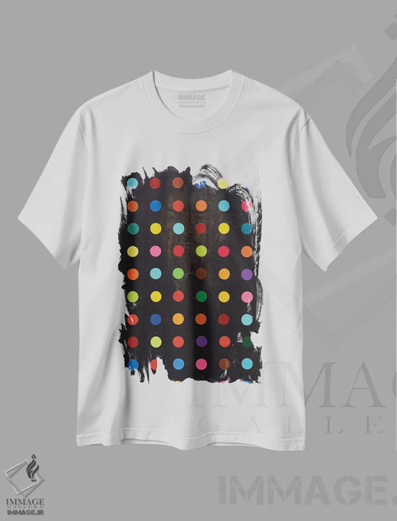 تیشرت سفید طرح دار شبح سیاه لنین، هنر فاخر معاصر اثر الکساندر بالبیشف | فروشگاه ایماژ