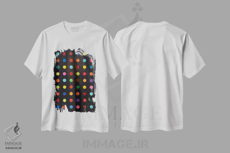 تیشرت سفید طرح دار شبح سیاه لنین، هنر فاخر معاصر اثر الکساندر بالبیشف | فروشگاه ایماژ