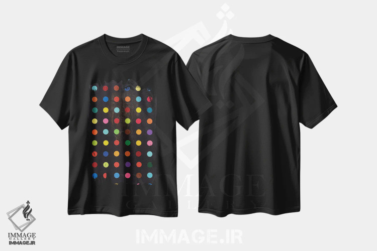 تیشرت مشکی طرح دار شبح سیاه لنین، هنر فاخر معاصر اثر الکساندر بالبیشف | immage.ir