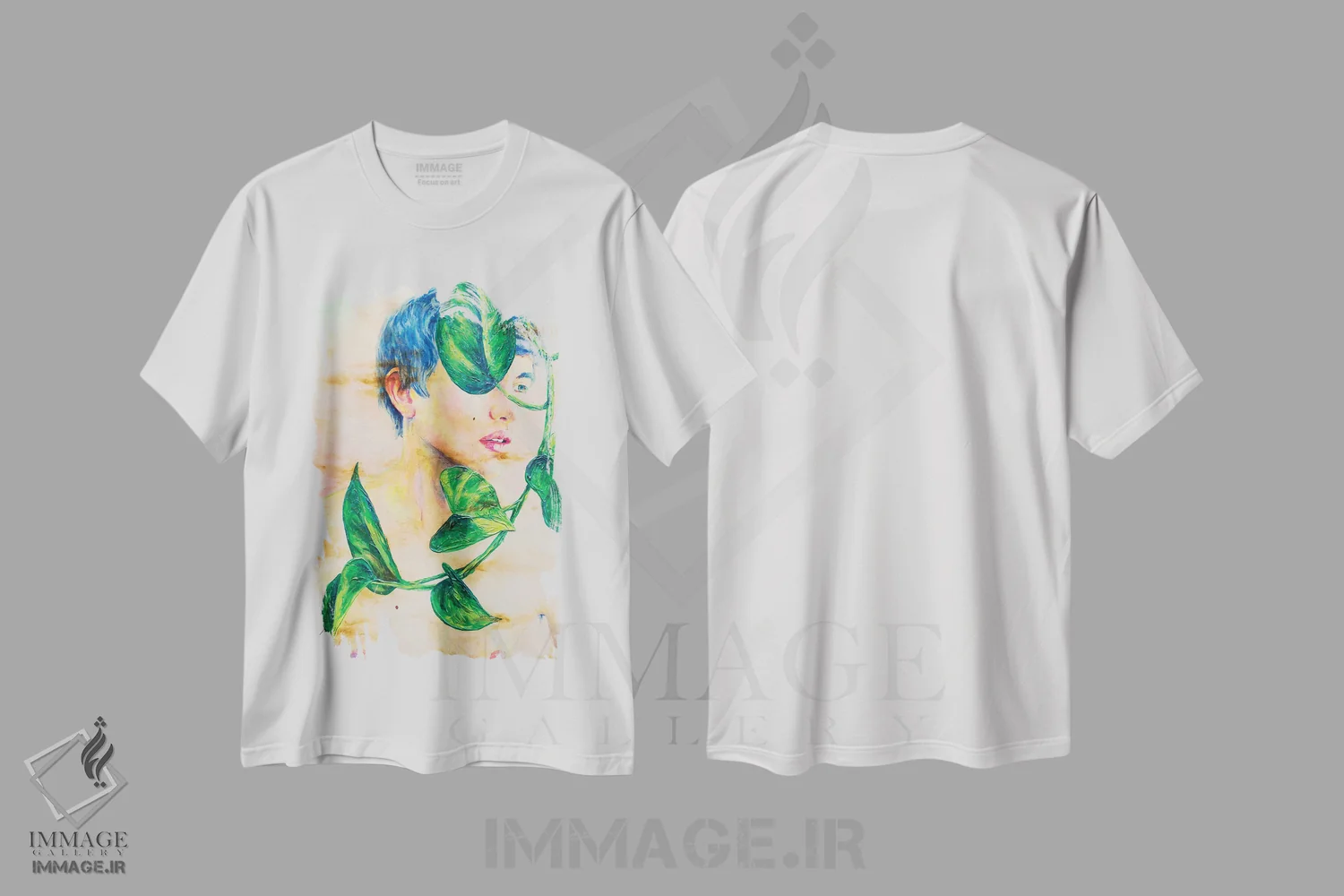 تیشرت سفید طرح دار اپی پرمنوم، هنر فاخر معاصر اثر الکساندر بالبیشف | immage.ir