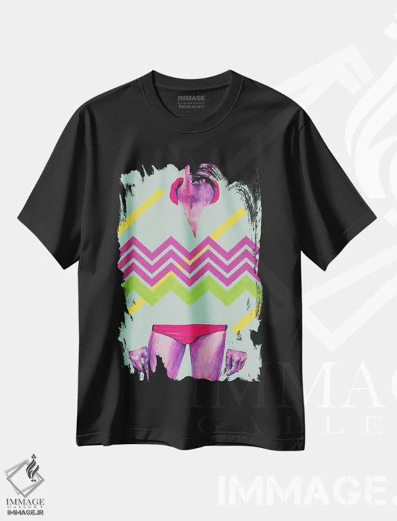 تیشرت مشکی طرح دار سویشرت، هنر فاخر معاصر اثر الکساندر بالبیشف | فروشگاه ایماژ