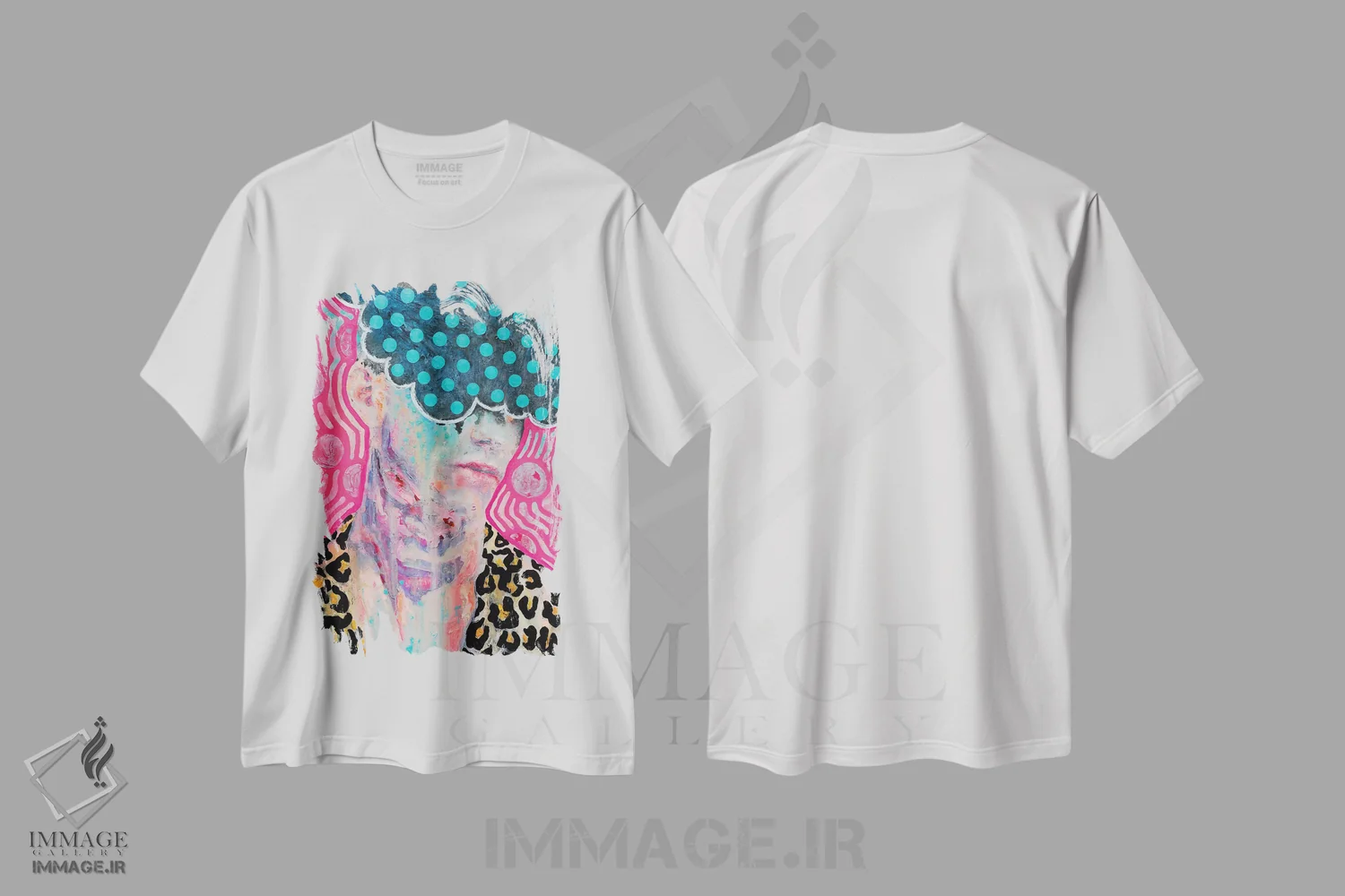 تیشرت سفید طرح دار دزدیدن مد، هنر فاخر معاصر اثر الکساندر بالبیشف | فروشگاه ایماژ