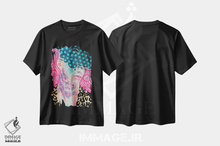 تیشرت مشکی طرح دار دزدیدن مد، هنر فاخر معاصر اثر الکساندر بالبیشف | immage.ir